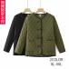  пальто внешний женский осень осень внешний стеганое полотно свободно Trend жакет короткий midi длина хаки чёрный casual осень-зима 
