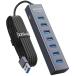 1.2m 7 порт USB ступица 3.0 настольный - aluminium производства USB Hub 5Gbps длинный кабель соответствует (120cm)PC,f