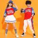  Kids танцевальный костюм выставить hip-hop танцевальный костюм Корея Kids танцевальный костюм hip-hop Dance брюки Cheer Dance hip-hop костюм 