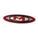 ���¹�͢���ʡ�Moto Metal Red 2 1 8 X 5 8 Oval Wheel Center Hub Cap Logo Sticke