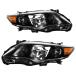 ���¹�͢���ʡ� KAC Headlight Assembly for 2011 2013 Corolla, Black & Chrome Hou