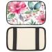 Auto Center Console Pad Pink Flowers with Leaves Car Armrest Sea ¹͢
