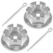 ���¹�͢���ʡ�ATV Motors UTV Parts for 2X Front Axle Castle Nut w/Pin Honda Sp