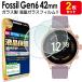 FOSSIL ͥ졼6 42mm 饹 ե ݸ ե 2祻å ǥ Gen6 եå FTW6080 FTW6077 FTW6078  վ