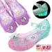  светится прозрачный сандалии двойной Star Double Star 4963 розовый лиловый Unicorn заяц модный обувь симпатичный персик фиолетовый ребенок сандалии Kids / девушки бесплатная доставка 