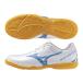  Mizuno MIZUNO футзал обувь mona Lucida Neo Sara SALA CLUB IN Q1GA242825 25: белый × Laser голубой физическая подготовка павильон закрытый 