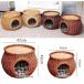  cat house braided rattan bed rattan house .. cat cat bed cat for bed kennel pet bed rattan bed ... lovely basket enduring biting two step mat basket 