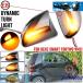 Smoked lens Amber LED Dynamic Side Marker Light Turn Signal Lights 2PCS F