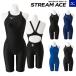 [ почтовая доставка возможно ] Mizuno .. купальный костюм Junior женщина FINA одобрение Stream Ace половина костюм N2MG0422 купальный костюм 