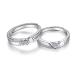 MIKAMU 愛の証 ペアリング ハート シルバー925 純銀製 ジュエリーレディースリング メンズリング フリーサイズ 婚約指輪 結婚指輪通販 着物　振袖　格安レンタル