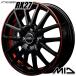 ���ޡ������� �ۥ����륻�å� 165/50R15����� 4H100 MID RX27 BK/RED �������� R330