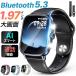 �X�}�[�g�E�H�b�` �����Y ���f�B�[�X AI���� Bluetooth 5.3 ���� 1.97�C���` �ʘb�@�\�r���v ���N�Ǘ� �S���� 24���ԑ��� ���b�Z�[�W�ʒm iPhone/android