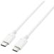 USB�P�[�u�� ELECOM �G���R�� U2C-CC5PC20NWH �z���C�g Type-C�P�[�u�� USB-C �� USB-C �[�d/�f�[�^�]���p PD�Ή� �ő�100W 5A USB2.0 2.0m ���[�J�[����