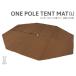 DOD коврик one paul (pole) палатка L для коврик MA8-771-BR dod уличный кемпинг палатка коврик 