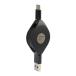 AJ-632 �J�V���� �u���b�N USB�[�d&amp;�����P�[�u�� (���x�^�C�v ���[��80cm A-C)