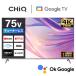  телевизор 75 модели жидкокристаллический ТВ-монитор CHiQ 75 дюймовый TV JU75M10S 4K тюнер отсутствует телевизор Smart телевизор Google TV