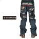 NEVER MINDne балка ma Индия Tom . Jerry сотрудничество мужской вышивка джинсы Denim TJN-2618 бесплатная доставка 