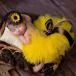  новый bo-n фото baby .. искусство юбка цветок подсолнух костюм костюм комплект фотография фотосъемка память память фотография новогодняя открытка девочка новорожденный 