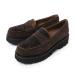 mohiMOHI Loafer толщина низ объем подошва замша - lakope колено Loafer монета Loafer Brown женский 