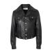  Celine CELINE leather jacket STRAIGHT-CUT NEO BLOUSON JACKET black lady's 2eg36-305q-38no