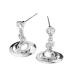  Vivienne Westwood Vivienne Westwood серьги NEW PETITE ORB EARRINGS серебряный женский 62020032-02p019-cn-p019-platinum