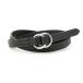  J &amp; M Davidson J&amp;M DAVIDSON ремень DOUBLE RING BELT 20MM двойной кольцо кожа narrow ремень черный мужской 
