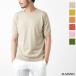  John Smedley футболка JOHN SMEDLEY вырез лодочкой короткий рукав вязаный BELDEN 30 мера STANDARD FIT мужской 