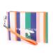  mezzo n лисица MAISON KITSUNE клатч STRIPE PORCH сумка многоцветный мужской женский ku05548we4006-multico-stripes