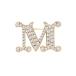  Max Mara Max Mara брошь FACELLA брошь crystal Mini M Logo значок Gold женский 