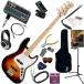  electric bass beginner introduction set Squiersk wire Affinity Jazz Bass/3CS headphone * base * amplifier amPlug2. go in ..16 point set 