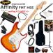 Squiersk тросик Affinity Strat FMT HSS/SSB электрогитара начинающий комплект наушники * гитара * усилитель amPlug3. входить ..16 позиций комплект 