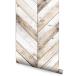 Simple Shapes Chevron Wood Wallpaper   Peel and Stick (6 sheet p ¹͢