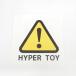 HYPER TOY 4cm белый предостережение стикер предостережение этикетка шлем трехколесный велосипед велосипед 