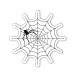( прозрачный ) Spider стикер черный 5cm маленький ..kmo гнездо Halloween .... интересный do сверло 