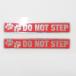 ( зеркало ).. нет .NO STEP стикер красный 2 шт. комплект машина стикер дверь порог двери боковой нижний рамный брус боковой нижний рамный брус стикер 