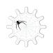( прозрачный ) Spider стикер белый 10cm большой ..kmo гнездо Halloween .... интересный do сверло 
