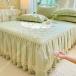  подзор одиночный полуторная кровать покрытие оборка . простыня с хлопком одноцветный круг мытье долговечность мягкость постельные принадлежности покрытие симпатичный Северная Европа способ bed простыня elegant 