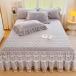  одноцветный подзор bed простыня матрац кровать покрытие .. добрый покрывал оборка постельные принадлежности покрытие кровать простыня стеганое полотно "дышит" долговечность круг мытье ok