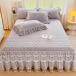  подзор стеганое полотно матрац покрытие подушка комплект крышек оборка имеется наматрасник в одном корпусе с хлопком . серия смещение предотвращение весна осень-зима ... полуторный cтатическое электричество предотвращение 