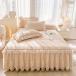  подзор хлопок стеганое полотно матрац покрытие подушка комплект крышек оборка имеется наматрасник в одном корпусе с хлопком . серия смещение предотвращение всесезонный весна осень-зима ...