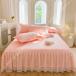  подзор одноцветный покрывал bed простыня симпатичный весна * лето * осень * зима 4 сезон для Princess способ . sama способ долговечность оборка через год постельные принадлежности .. добрый .. принт 