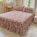  цветочный принт подзор bed простыня матрац кровать покрытие .. добрый покрывал оборка постельные принадлежности покрытие кровать простыня bed сиденье хлопок высота "дышит" цветочный принт 