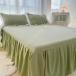  подзор одноцветный покрывал bed простыня симпатичный весна * лето * осень * зима 4 сезон для Princess способ . sama способ долговечность оборка через год постельные принадлежности одноцветный .. добрый 