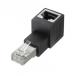  Sanwa Supply RJ-45L type изменение адаптер сверху .. категория 6A STP ADT-RJ6A-LU наложенный платеж не возможно / включение в покупку не возможно 