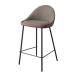  счетчик стул высокий стул примерно ширина 47cm Brown steel soft кожа сборка товар living обеденный магазин еда и напитки магазин 