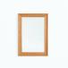 L type frame wall зеркало (580×830mm) ( мед Brown ) натуральное дерево Северная Европа способ сделано в Японии зеркало зеркало ощущение роскоши туалетный столик все тело из дерева орнамент современный дерево рамка-оправа вход туалет умывание...