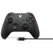 [ б/у немедленная уплата ]{ACC}{XboxX/S} Xbox беспроводной контроллер + USB-C кабель ( карбоновый черный ) Япония Microsoft (EP2-29945)(20250531)