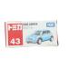 [ б/у немедленная уплата ]{MDL} Tomica No.43 1/57 Mini Cooper ( металлик голубой / красный коробка / Вьетнам производства / Takara Tommy ) конечный продукт миникар (20060930)