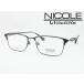 NICOLE ニコル メガネ 薄型非球面レンズセット 13273-2 度付き対応 近視 遠視 老眼 遠近両用 メンズ ブロー サーモント クラシカル