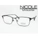 NICOLE ニコル メガネ 薄型非球面レンズセット 13273-3 度付き対応 近視 遠視 老眼 遠近両用 メンズ ブロー サーモント クラシカル